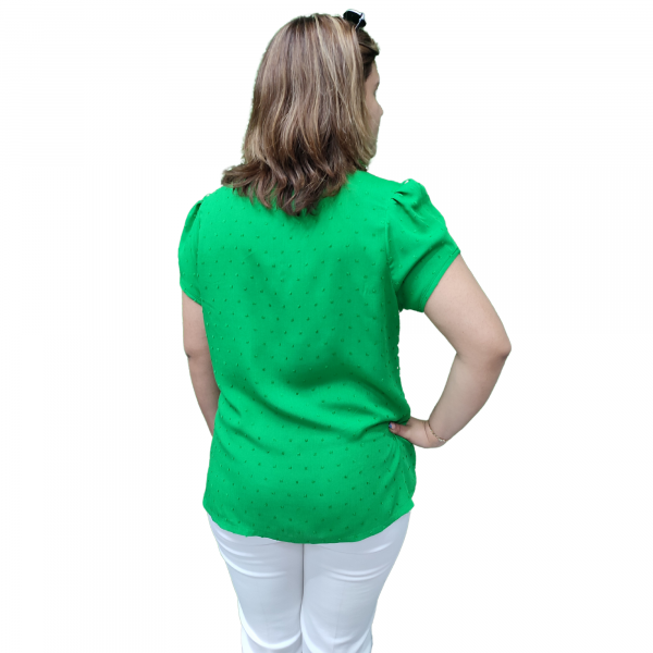 Blusa verde espalda